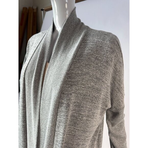 Gap Womens Heather Gray Open Front Cardigan Sweater Long Sleeve Lightweight L - Picture 2 of 16